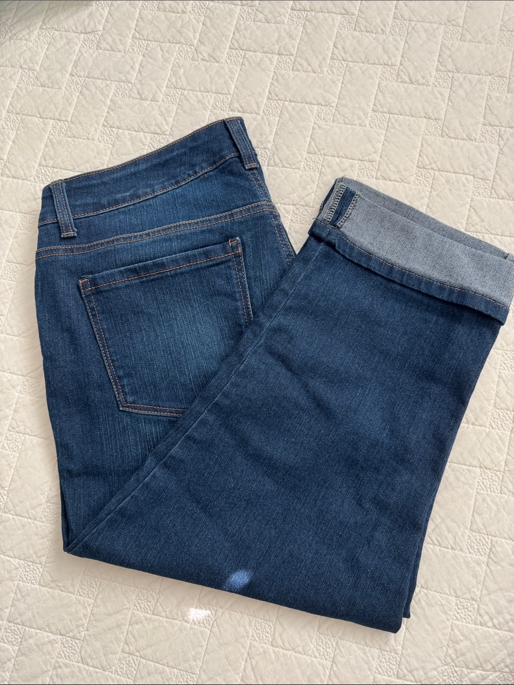 Style & Co. Women's Dark Indigo Straight Leg capris
